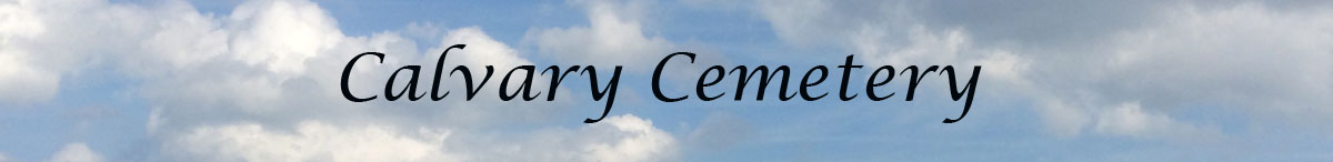 Calvary Cemetery Page Header