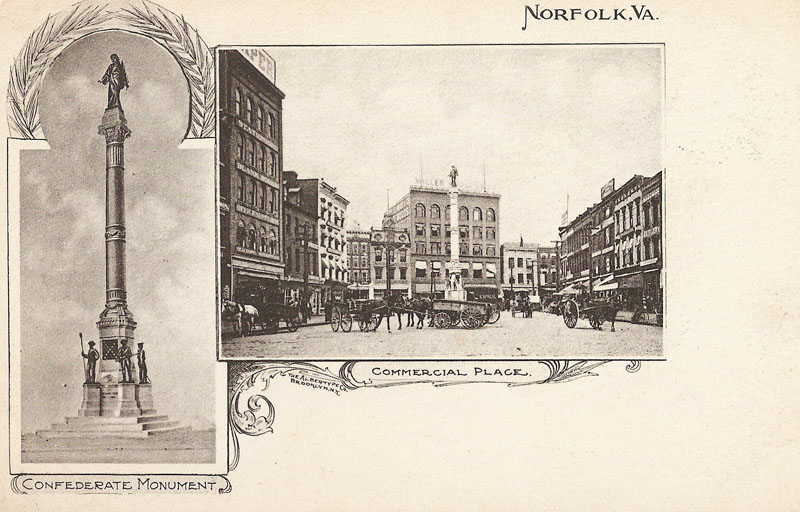  Norfolk Confederate Monument plan and picture about1907