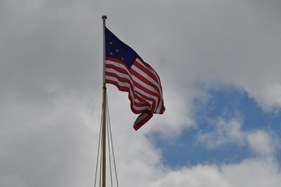  Fifteen star flag flying over Fort Norfolk, Norfolk VA - Photo by Steven Forrest