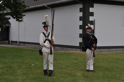 US regulars present arms at Fort Norfolk, Norfolk VA - Photo by Steven Forrest