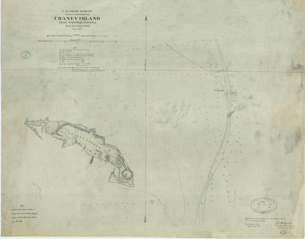 Craney Island survey 1862