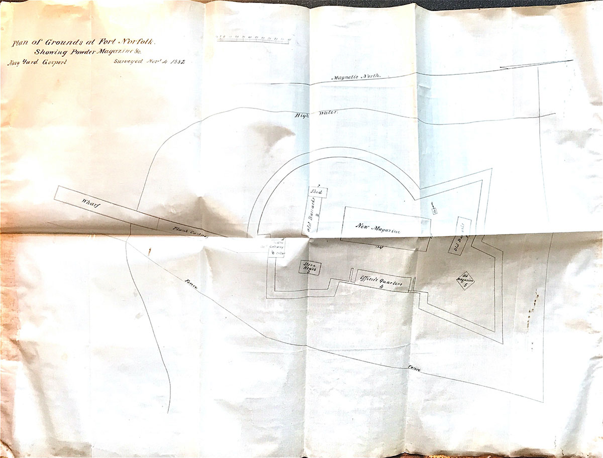  Sketch of Fort Norfolk 1852