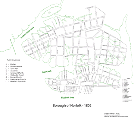 Map of Norfolk, 1802