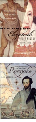 Big Chief Elizabeth and Roanoke book jackets
