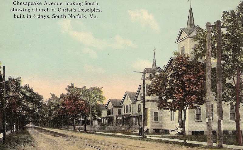 Chesapeake Avenue, South Norfolk Postcard