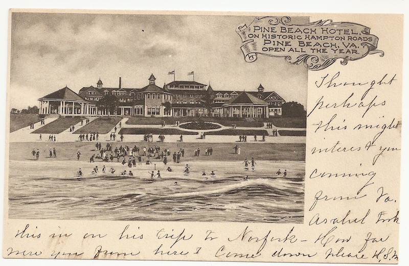 Pine Beach Hotel Postcard