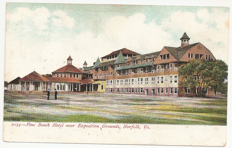Pine Beach Hotel Near Exposition Grounds Postcard