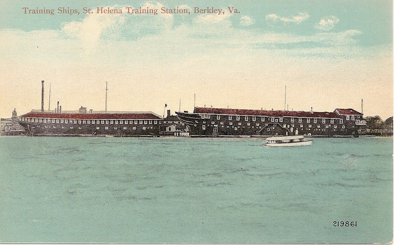 Training Ships, St. Helena Training Station Postcard