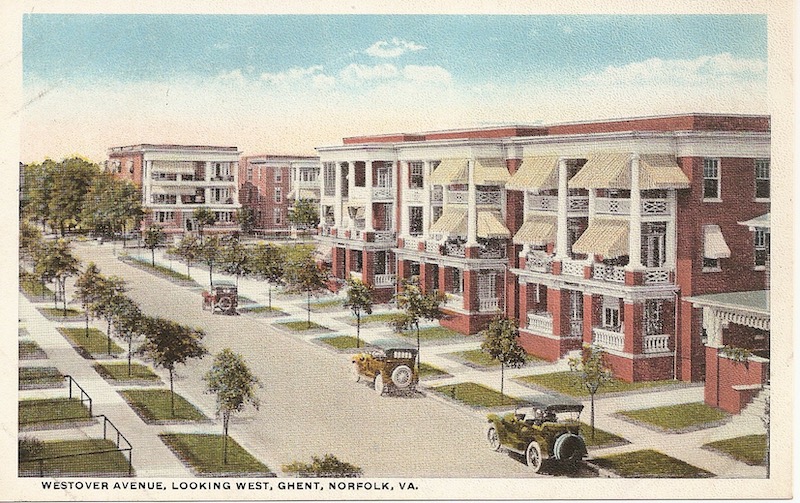 Westover Avenue Looking West Postcard