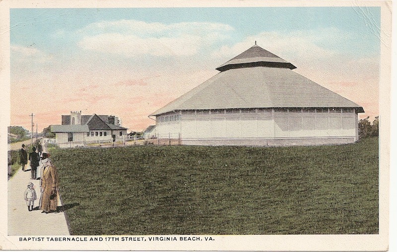 Baptist Tabernacle and 17th Street Postcard