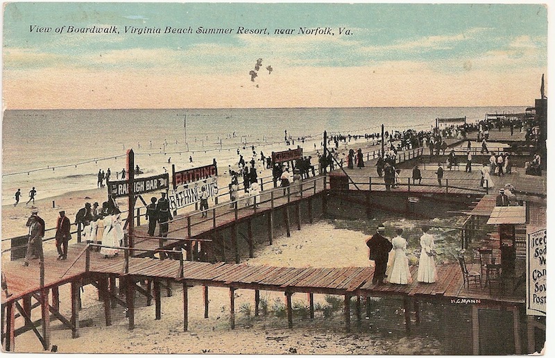 View of Boardwalk Postcard