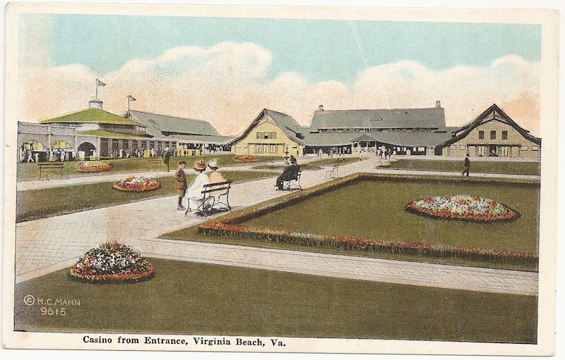 Casino from Entrance Postcard
