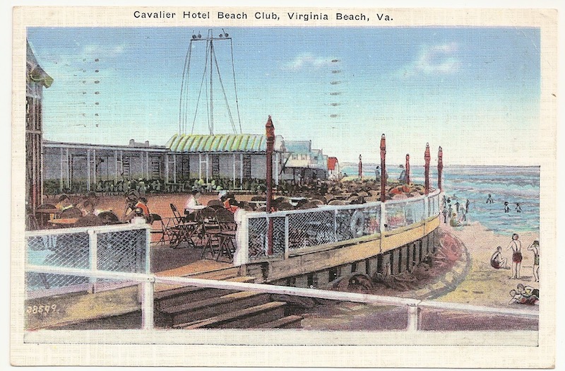 Cavalier Hotel Beach Club Postcard