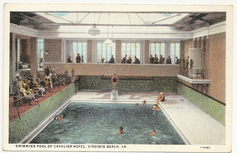 Swimming Pool of Cavalier Hotel Postcard