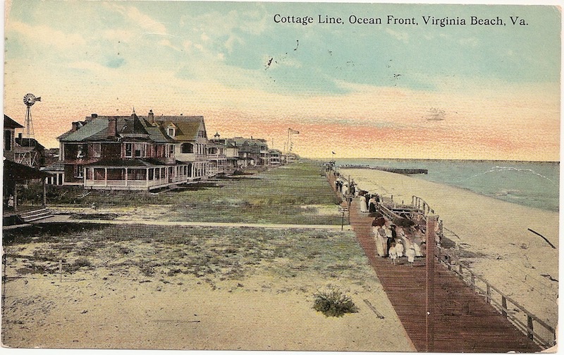 Cottage Line, Ocean Front Postcard