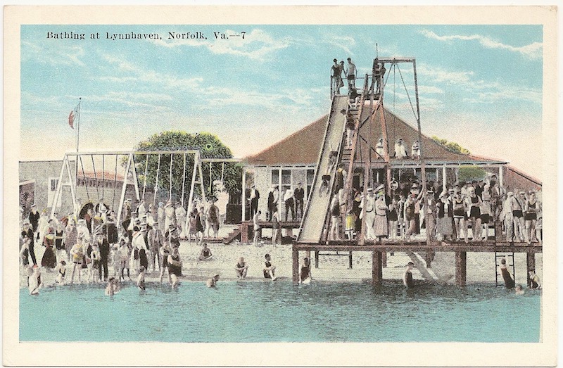Bathing at Lynnhaven Postcard