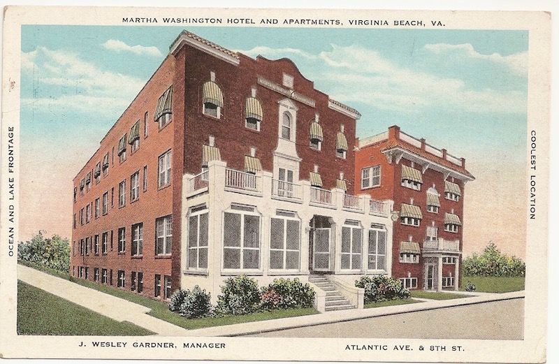 Martha Washington Hotel and Apartments Postcard