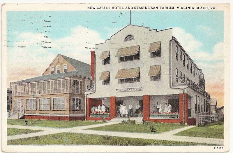 New Castle Hotel and Seaside Sanitarium Postcard