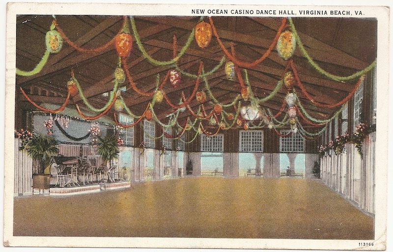 New Ocean Casino Dance Hall Postcard