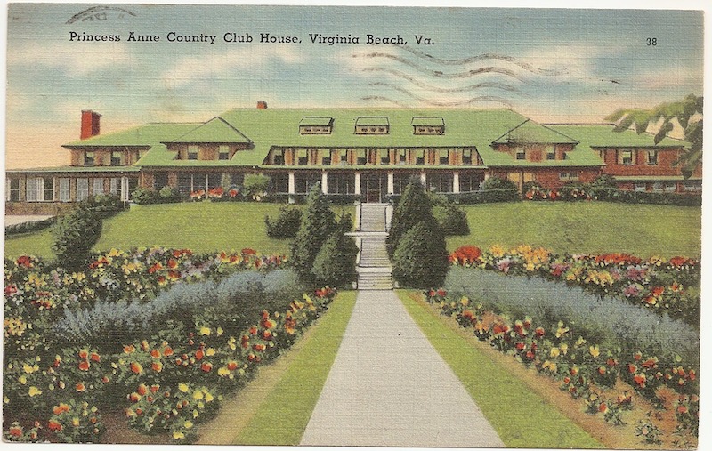 Princess Anne Country Club House Postcard