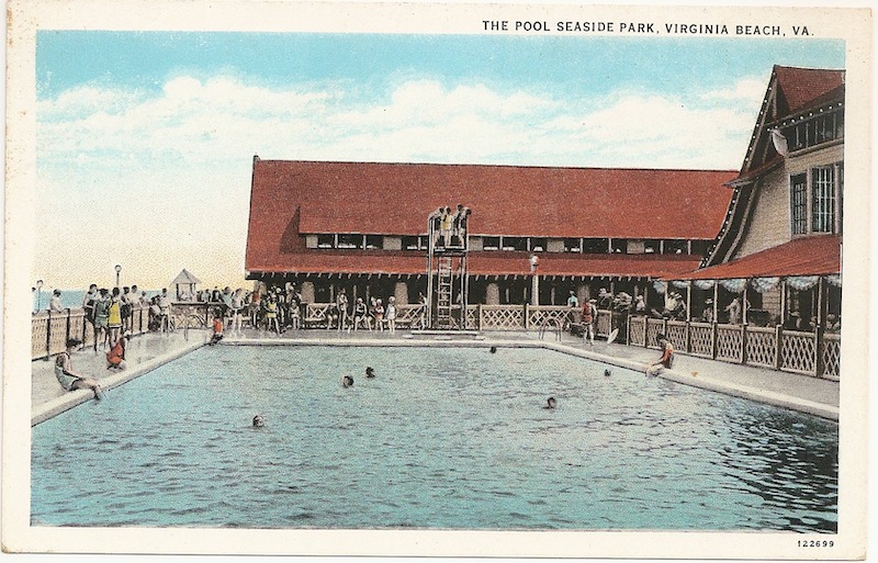 The Pool Seaside Park Postcard