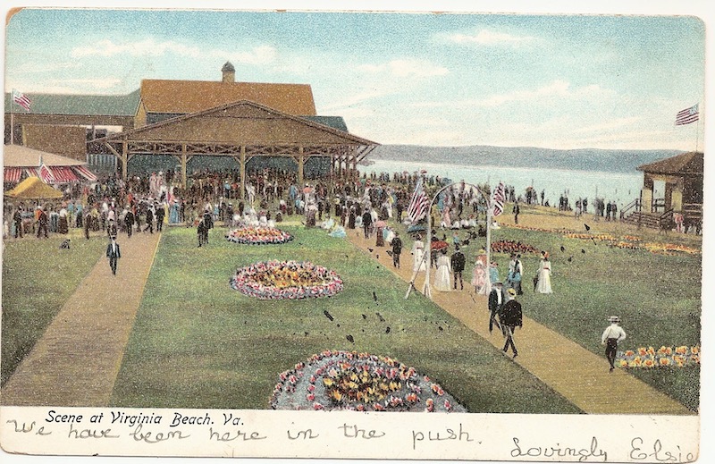 Scene at Virginia Beach Postcard